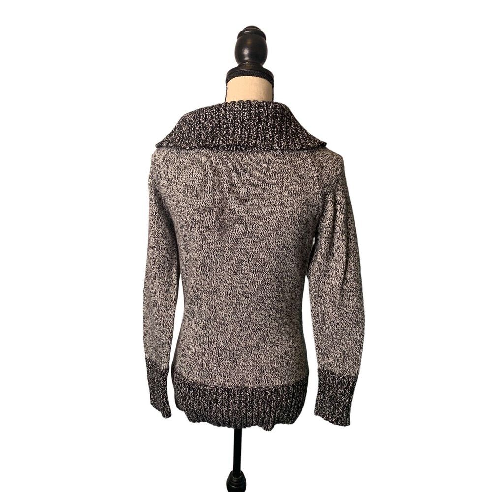 White House Black‎ Market Sweater Medium Wool Blend Pullover Metallic Cowl Neck - Picture 12 of 12